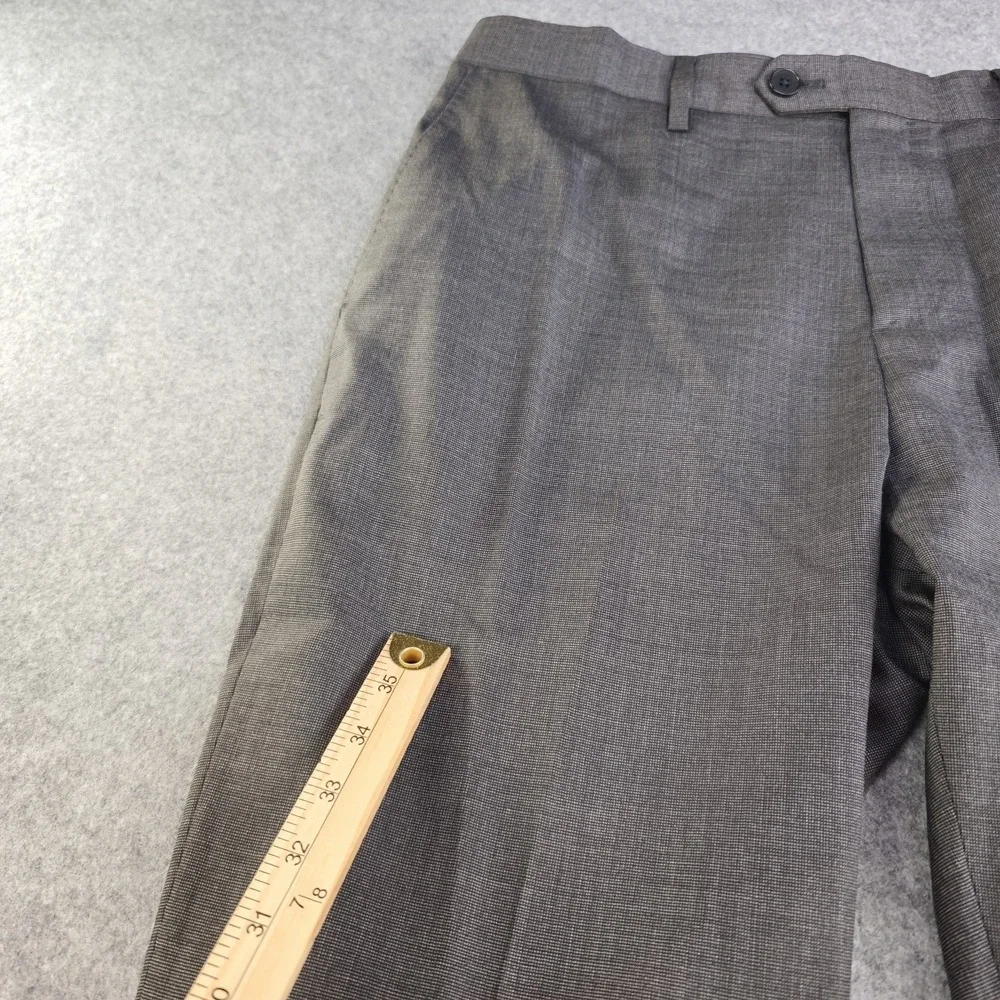 Banana Republic Dress Pants Mens 35R Tailored Slim Fit Gray Wool Reda Flexo